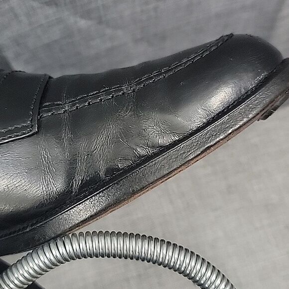SALVATORE FERRAGAMO Men\'s Black Leather Penny Loafers Dress Shoes -  SZ 7 EE main image 10